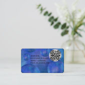 Professional Modern Nebula Galaxy QR Code card 名刺 (スタンド正面)