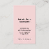 Professional Modern Pink QR Code Logo 名刺 (裏面)