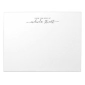 Professional Modern Script ノートパッド (正面)