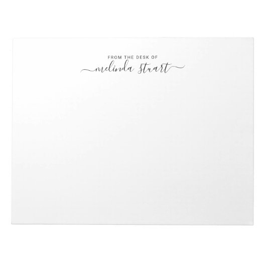 Professional Modern Script ノートパッド (正面)