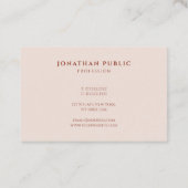 Professional Modern Simple Design Elegant Template 名刺 (裏面)