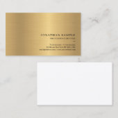 Professional Modern Simple Elegant Gold Template 名刺 (正面/裏面)