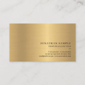 Professional Modern Simple Elegant Gold Template 名刺 (正面)