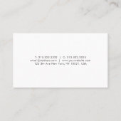 Professional Modern Simple Elegant White Template 名刺 (裏面)