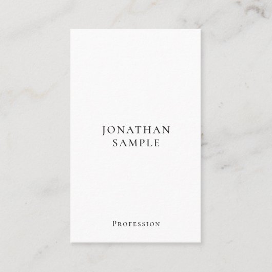 Professional Modern Simple Template Vertical 名刺 (正面)