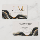 Professional Monogram Black Veil  名刺 (正面/裏面)