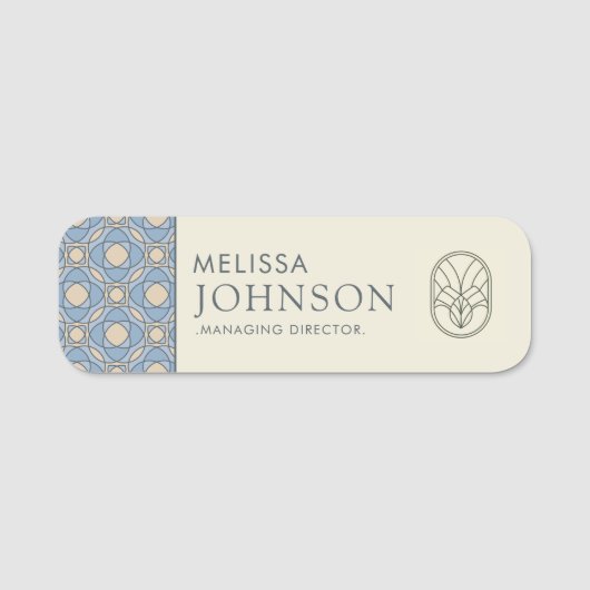 Professional Mosaic Medical Spa Name Tag 名札 (正面)