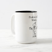 Professional. Mostly. – Funny Office Humor Coffee  ツートーンマグカップ (正面左)