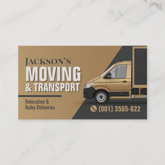Professional Moving Services - Relocation 名刺 (正面)