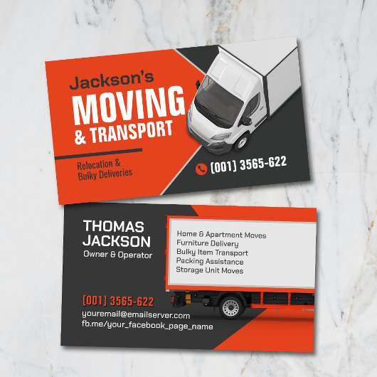 Professional Moving Services - Relocation 名刺