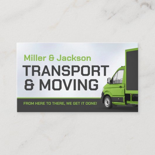 Professional Moving Services - Relocation 名刺 (正面)