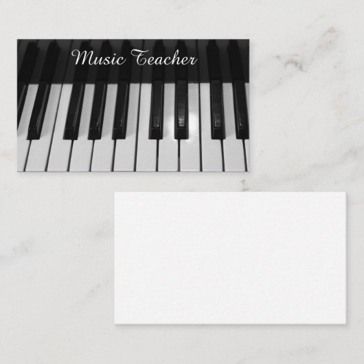 Professional Music Teacher 名刺 (正面/裏面)