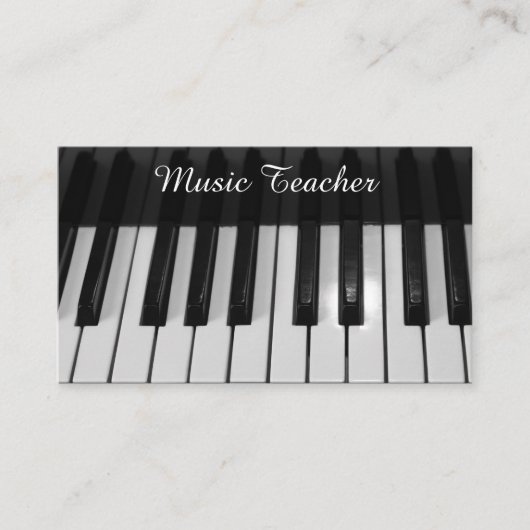 Professional Music Teacher 名刺 (正面)