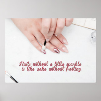 Professional Nail Care Wall Art ポスター