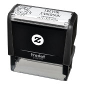 Professional Name and Contact Information Tiger セルフインキングスタンプ (商品)