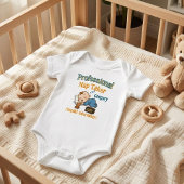 Professional Nap Taker: Funny & Cute Personalized ベビーボディスーツ