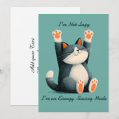 Professional Nap Taker Funny Sleeping Cat シーズンカード (正面/裏面)