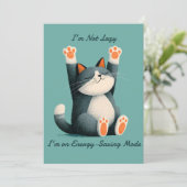 Professional Nap Taker Funny Sleeping Cat シーズンカード (スタンド正面)