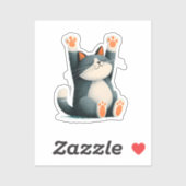 Professional Nap Taker Funny Sleeping Cat シール (シート)