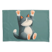 Professional Nap Taker Funny Sleeping Cat 枕カバー (正面)