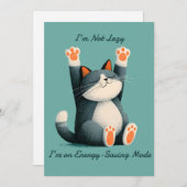 Professional Nap Taker Funny Sleeping Cat 案内状 (正面/裏面)