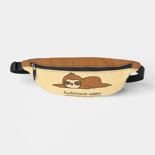 Professional Napper Sloth Funny Fanny Pack ファニーパック (正面)