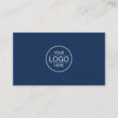 Professional Navi Blue Add your Logo 名刺 (正面)