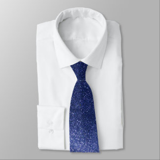 Professional Navy Blue Glitter Ombre Sparkle Groom ネクタイ