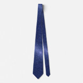 Professional Navy Blue Glitter Ombre Sparkle Groom ネクタイ (正面)