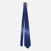 Professional Navy Blue Glitter Ombre Sparkle Groom ネクタイ (裏面)