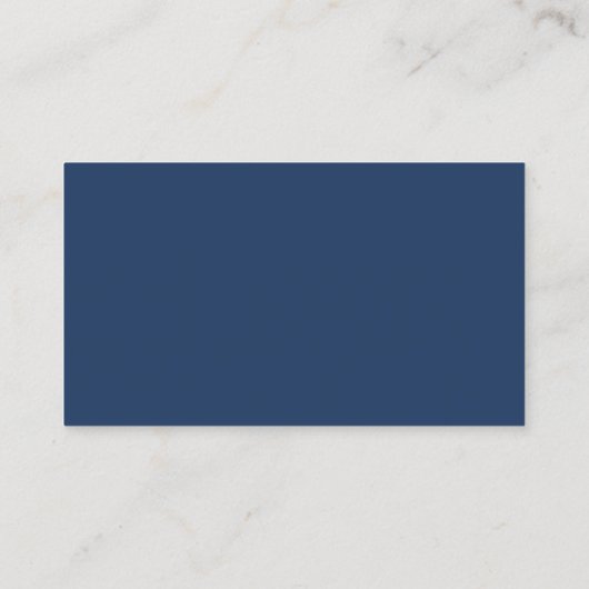 Professional Navy Blue Logo QR Code Modern 名刺 (裏面)