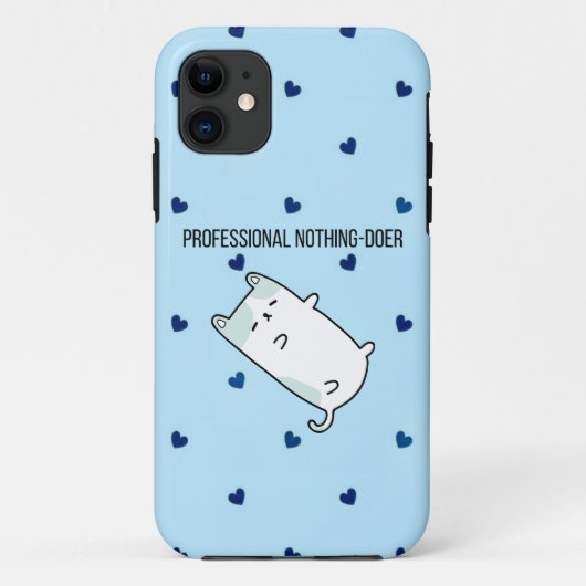 Professional Nothing-Doer | おもしろミニチュア犬 iPhone Case-Mate iPhoneケース (裏面)