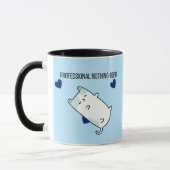 Professional Nothing-Doer | Funny Mini Dog Coffee マグカップ (左)