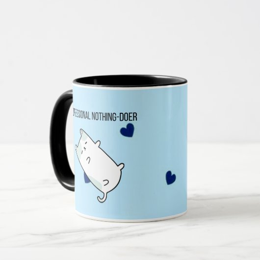 Professional Nothing-Doer | Funny Mini Dog Coffee  マグカップ (正面左)