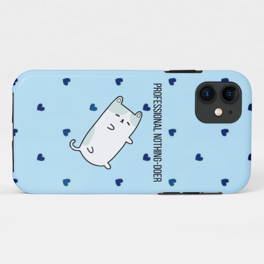 Professional Nothing-Doer | Funny Mini Dog iPhone Case-Mate iPhoneケース (裏面(横))