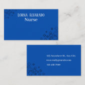Professional Nurse Business Card Template 名刺 (正面/裏面)