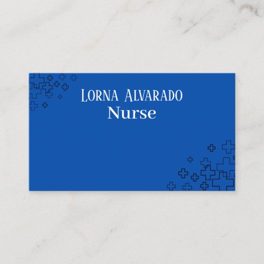Professional Nurse Business Card Template 名刺 (正面)