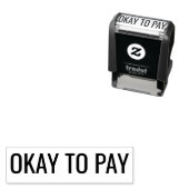 Professional Okay To Pay Self Inking Stamp Mark セルフインキングスタンプ (インサイチュ)