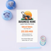 Professional Orange Mower Lawn Care チラシ (シングル)