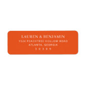 Professional Orange Typographic ラベル (正面)