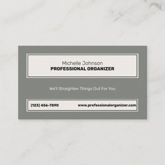 Professional Organizer 名刺 (正面)