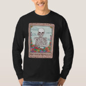Professional Overthinker Colorful Skull Overthinki Tシャツ (正面)