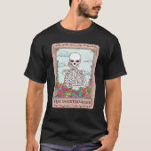 Professional Overthinker Colorful Skull Overthinki Tシャツ (正面)