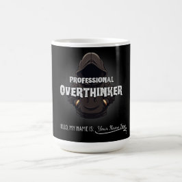 Professional Overthinker Funny Custom Name Mug コーヒーマグカップ