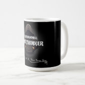 Professional Overthinker Funny Custom Name Mug コーヒーマグカップ (正面右)