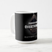 Professional Overthinker Funny Custom Name Mug コーヒーマグカップ (正面左)