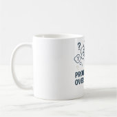 Professional overthinker- Funny Mind Doodle design コーヒーマグカップ (左)