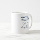 Professional Page Turner Funny Bookish Gift Idea コーヒーマグカップ (正面右)
