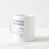 Professional Page Turner Funny Bookish Gift Idea コーヒーマグカップ (正面左)