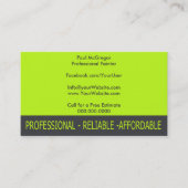 Professional Painter Business Card 名刺 (正面)